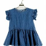 ABITO BABY CHAMBRAY MAPERÒ - Abito baby a mezza manica in chambray di cotone 100%.