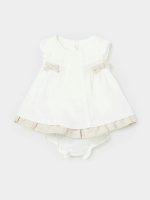 Abito cerimonia con culotte neonata Abito con Culotte per Neonata Mayoral New Born - Eleganza e Comfort