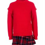 Abito con maglia Christmas Abito smanicato con corpino in jersey stretch e gonna fantasia quadri, maglia lunga abbinata.