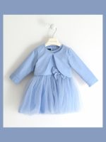 ABITO ELEGANTE TAFFETA SARABANDA - Abito elegante smanicato in taffetà e tulle con coprispalle.