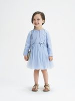 ABITO ELEGANTE TAFFETA SARABANDA - Abito elegante smanicato in taffetà e tulle con coprispalle.