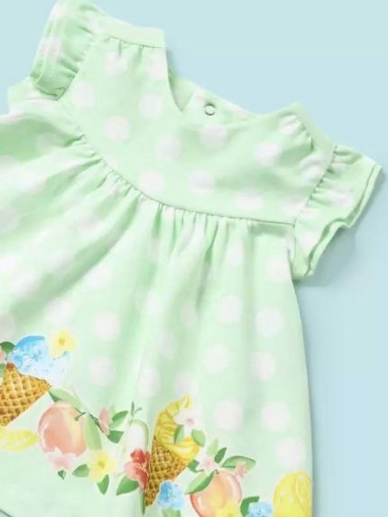 Abito neonata Vestito Smanicato in Jersey Stretch per Neonata 0-18 Mesi Mayoral New Born