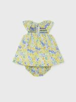 Abito nido ape neonata Abito a Maniche Corte con Culotte per Neonata Mayoral New Born - Fantasia All Over