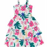 Abito ragazza Abito Estivo Fantasia Lù-Lù - Stile Easy Chic per Ragazze Made in Italy