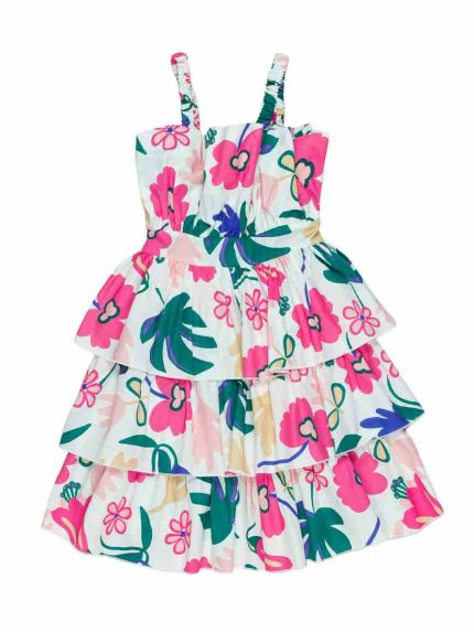 Abito ragazza Abito Estivo Fantasia Lù-Lù - Stile Easy Chic per Ragazze Made in Italy
