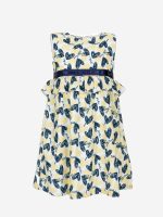 Abito Spring Breeze Ativo Kids Abito bambina senza maniche stampa fantasia di cuori all-over con scollo tondo, punto vita evidenziato da cinturina in tessuto e balza. Allacciatura con zip sul retro.