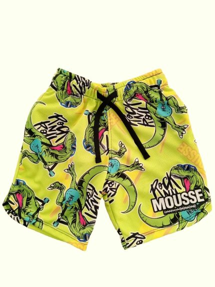 Bermuda bambino T.Rock Pantaloncino Basket Bambino Mousse Kids - Fantasia Dinosauro T.Rock Made in Italy Mousse Bambino Primavera/Estate