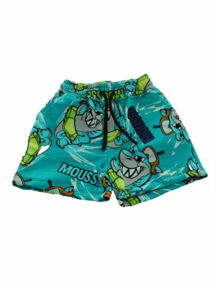 Bermuda felpa bambino Save Shark Bermuda Bambino Mousse Kids - Fantasia Squalo Save Shark - Comfort e Stile Made in Italy Made in Italy Mousse Bambino Primavera/Estate