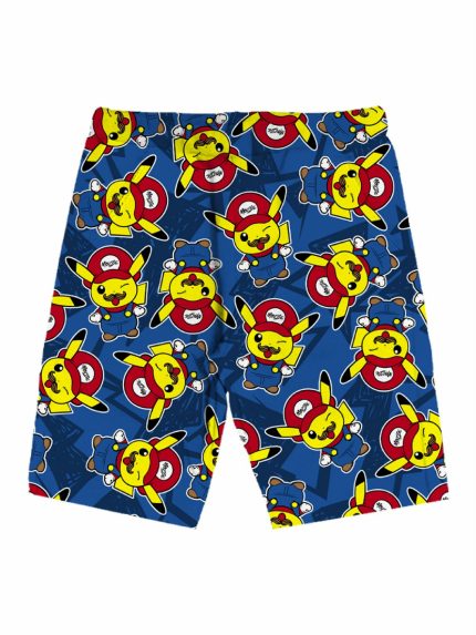 Bermuda felpa bimbo Pikamario Bermuda in Felpa Bambino - 100% Cotone - Stampa Pikamario - Made in Italy