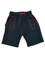 Bermuda felpa Bermuda in felpa di cotone stretch tasche laterali con bordo a contrasto, cintura elastica e taschina dietro.