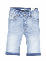 BERMUDA JEANS DEALE Bermuda in denim, modello cinque tasche con elastico interno per regolazione vita.