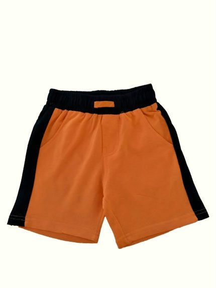 Bermuda jersey Bermuda in jersey di cotone stretch con taschine laterali, cintura elastica e bande laterali a contrasto, taschina dietro. Best Seller