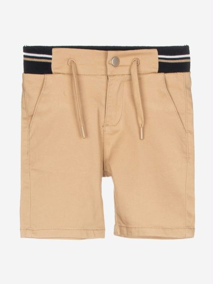 Bermuda twill Shorts in twill con taschine laterali, cintura elastica e allacciatura con bottone.