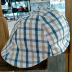 Berretto neonato Orsetto Berretto tessuto a quadri, 100% cotone. Made in Italy Accessori Cerimonia