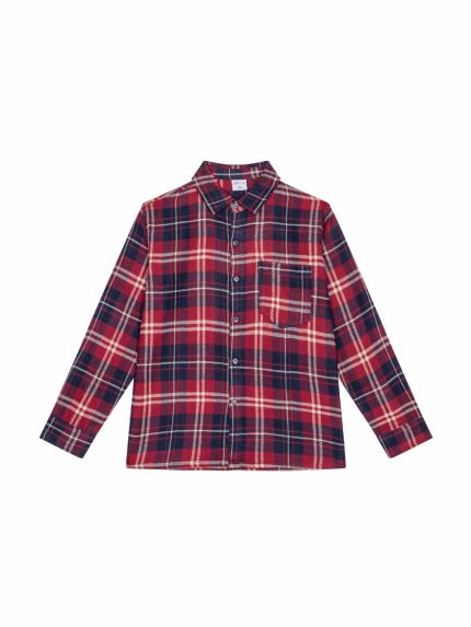Camicia a maniche lunghe ragazzo Ativo Kids Junior - camicia in flanella a quadri, bambino/ragazzo 4-10 anni