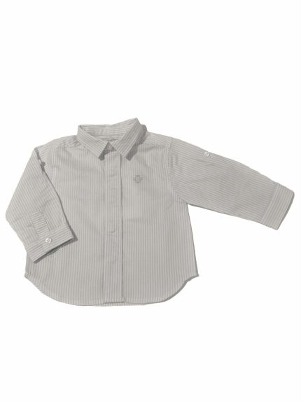 Camicia manica lunga Camicia a manica lunga arrotolabile - 100% cotone, tessutoi fantasia rigata.