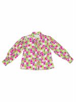 Camicia ragazza Camicia a manica lunga - 100% viscosa - giromanica leggermente arricciato, stampa fantasia all over, fiocco annodabile al collo. made in Italy