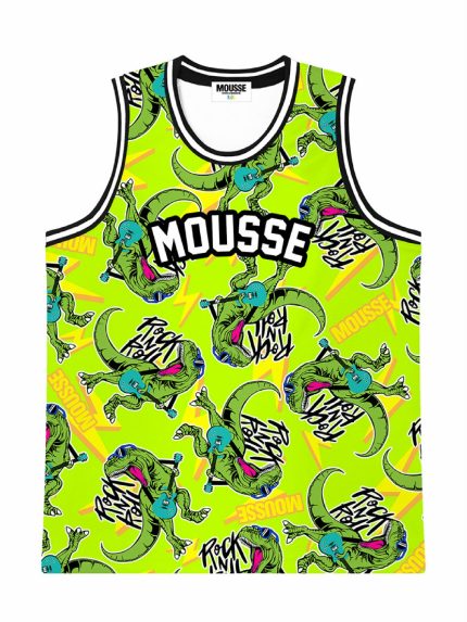 Canotta bambino T.Rock Canotta Basket Bambino Mousse Kids - Fantasia Dinosauro T.Rock Made in Italy Mousse Bambino Primavera/Estate
