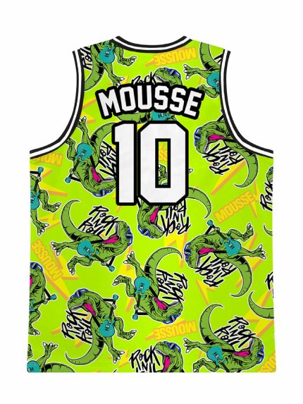 Canotta bambino T.Rock Canotta Basket Bambino Mousse Kids - Fantasia Dinosauro T.Rock Made in Italy Mousse Bambino Primavera/Estate