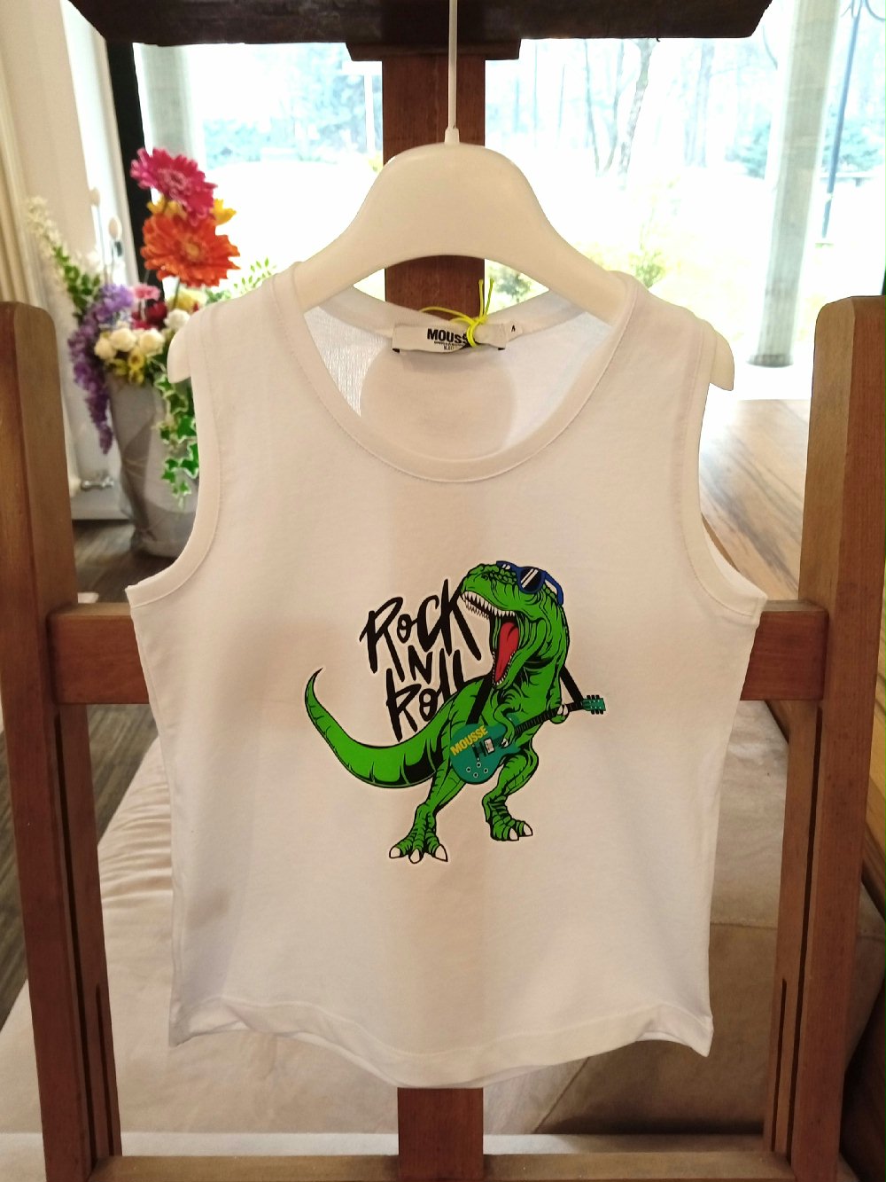 Canotta bambino T.Rock YKCT343 Made in Italy Mousse Bambino Primavera/Estate 00 Canotta bambino T.Rock Canotta Bambino Mousse Kids - Fantasia Dinosauro T.Rock - Comfort e Stile Made in Italy Made in Italy Mousse Bambino Primavera/Estate