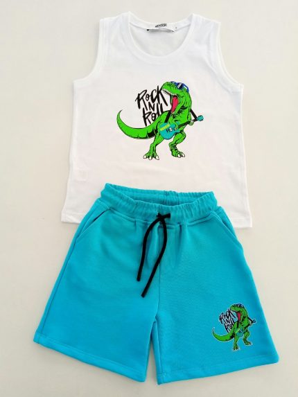 Canotta bambino T.Rock Canotta Bambino Mousse Kids - Fantasia Dinosauro T.Rock - Comfort e Stile Made in Italy Made in Italy Mousse Bambino Primavera/Estate