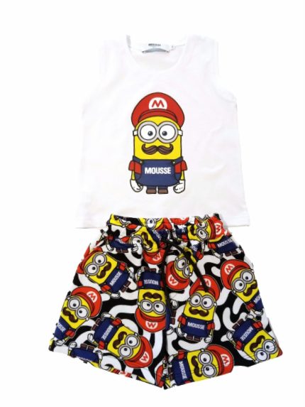 Canotta bimbo Supermini Canotta Bambino Super Mario - Stile e Comfort Mousse Kids Made in Italy Super Mario