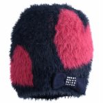CAPPELLO FIOCCO/CUORE Cappello bimba peloso con fiocco e intarsio cuore.