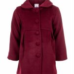 Cappotto bimba Ativo Kids 12/36 mesi - cappotto bimba con allacciatura a bottoni e collo camicia, raffinato color bordeaux Natale