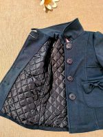 Cappotto bimba Cappotto bambina imbottito con fiocchi applicati e colletto camicia