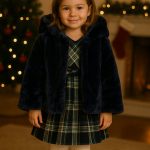 Cappotto ecopelliccia bimba Ativo Kids 6/36 mesi - cappotto bimba in ecopelliccia con cappuccio Natale