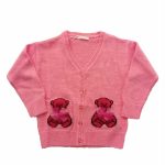 Cardigan bimba Cardigan in pregiato filato misto lana/cashmere. Morbido e caldo perfetto per tutte le occasioni con look sportivi o più eleganti. Made in Italy