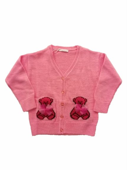 Cardigan bimba Cardigan in pregiato filato misto lana/cashmere. Morbido e caldo perfetto per tutte le occasioni con look sportivi o più eleganti. Made in Italy