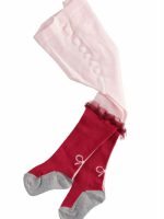 COLLANT NEONATA FANTASIA Calzamaglia per neonata in lurex con tulle, effetto parigine.