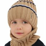 Completo berretto e scaldacollo bambino Bastien Completo cappello e collo bambino