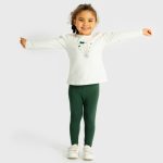 Completo due pezzi bimba Ativo Kids - completo bimba due pezzi in jersey stretch, t-shirt cotone e leggings, 6/36 mesi
