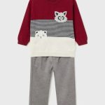 Completo due pezzi bimbo Completo Bimbo con Maglioncino Color-Block e Pantaloni in Panno | Stile e Comfort