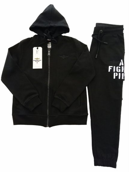 Completo due pezzi felpa AM Fighter Pilot Aeronautica Militare - Outfit Felpa e Cargo per Bambini e Ragazzi : Eleganza e Comfort per i Piccoli Piloti Streetwear Frecce Tricolori