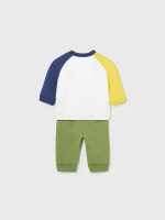 Completo due pezzi m/lunga neonato Completo Neonato Mayoral New Born: T.Shirt a Manica Lunga e Pantalone in Felpa