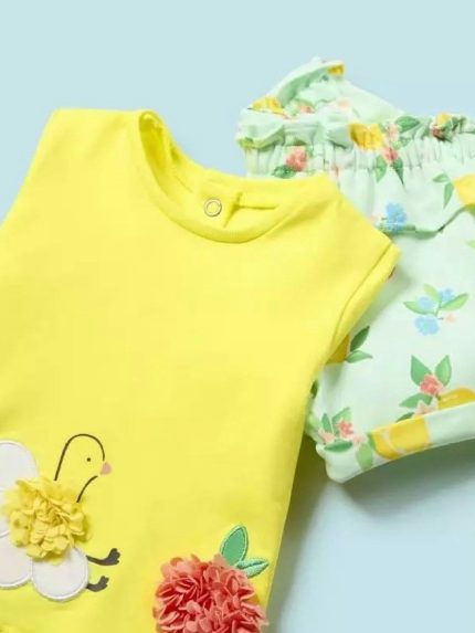 Completo due pezzi neonata Completo Due Pezzi in Jersey Stretch per Neonata Mayoral New Born