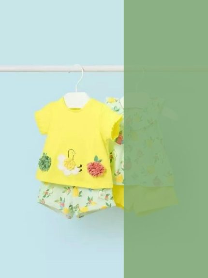 Completo due pezzi neonata Completo Due Pezzi in Jersey Stretch per Neonata Mayoral New Born