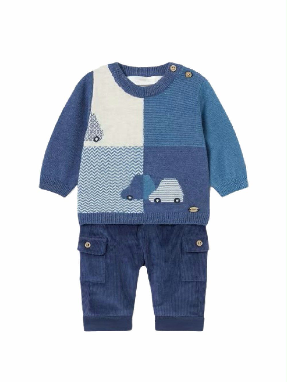 Completo due pezzi neonato 2.529_014 00 Completo due pezzi neonato Completo Maglia e Pantaloni per Neonato - Stile e Comfort Mayoral Newborn
