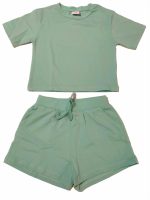 Completo Spring Breeze Ativo K ids Completo due pezzi a tinta unita in jersey stretch: t.shirt a manica corta + pantaloncino.