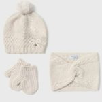 Completo tre pezzi bimba Completo Invernale 3 Pezzi per Bimba - Cappello, Scaldacollo e Manopole - Mayoral