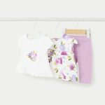 Completo tre pezzi neonata Completo Tre Pezzi Neonata Mayoral New Born - T.Shirt e Leggings Coordinati