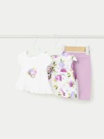 Completo tre pezzi neonata Completo Tre Pezzi Neonata Mayoral New Born - T.Shirt e Leggings Coordinati