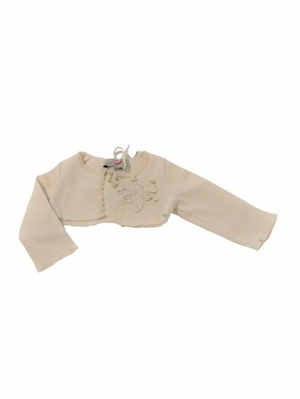 COPRISPALLE CON PATCH Coprispalle in cotone con patch fiore applicata.