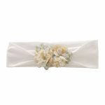 Fascia neonata Fiori di Campo Fascia in jersey di cotone con decori fiori fantasia in tessuto. Made in Italy Glam Lista Nascita Corredino