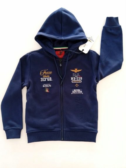 Felpa AM Luogosano Felpa Full Zip Aeronautica Militare - Omaggio alle Frecce Tricolori