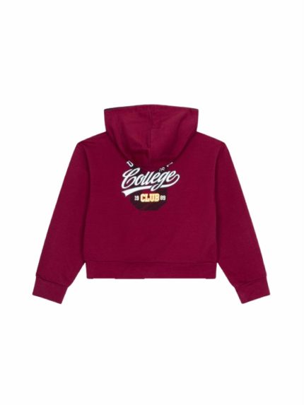 Felpa con cappuccio ragazza Ativo Kids Junior - felpa stampata girocollo con cappuccio in jersey stretch 4/14 anni