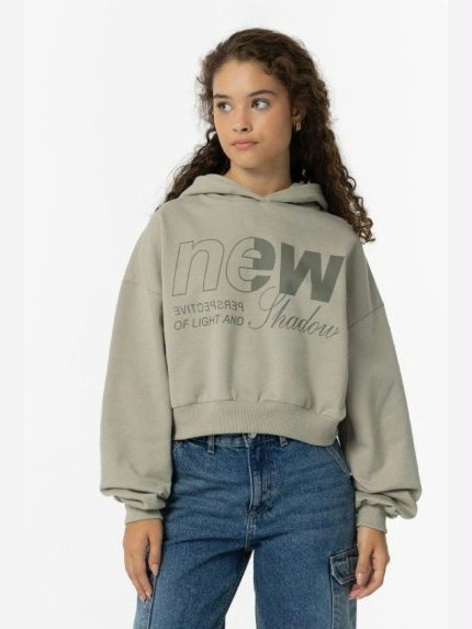 Felpa con cappuccio ragazza Mousse Felpa Stampata TIFFOSI con Cappuccio per Ragazza: Look Urban e Comfort Ragazza Teen Autunno/Inverno